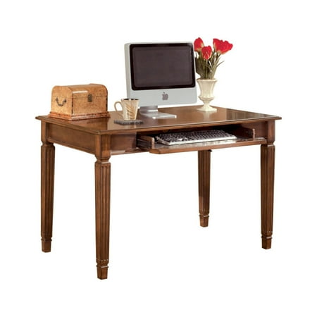 UPC: 0192551249691 | Wooden Desk with Drop Down Keyboard Tray and Turned Legs  Brown