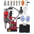 thumbnail image 1 of GloryStar Perceuse Magnétique Portative, Trousse de Perceuse Magnétique Incluant Adaptateur et Double Queue d'Aronde, Machine de Perçage Électrique pour une Utilisation Polyvalente à la Maison et en Milieux Industriels, 1 of 9