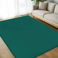 thumbnail image 4 of Dark Green 5x7 Area Rugs, Farmhouse Solid Green Color Modern Art Non-Skid Rubber Backing Large Rectangle Rugs - Living Room Bedroom Home Office, Indoor Floor Mat Carpets Washable Rug, 4 of 9