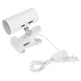 thumbnail image 1 of Reptile Sun Basking Lamp Clip on Bracket Rotatable Heat Light Holder with Clamp US Plug 110VShort White Lamp Bracket, 1 of 2