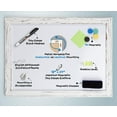 thumbnail image 4 of Real Wooden Framed Magnetic Dry Erase Whiteboard, 18" X 24", Vertical/Horizontal Wall Mount, Includes Black Marker, Eraser and 4 Magnets, by Better Office Products (Whitewash), 4 of 5