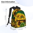 thumbnail image 3 of Goofa Sunflowers in Bucket Print Casual Backpack for Women Men,Waterproof High School Bookbag,Lightweight Travel Daypack,Classic College Backpack,Laptob Backpack, 3 of 6