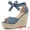 Haze Blue, variant on Women's Espadrilles Tie Up Ankle Strap Wedges Sandals Leopard 8.5