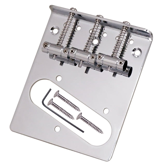 3 Saddles Guitar Piezas Repuesto Guitarra Cadena Ajustable para Electricidad