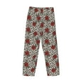 thumbnail image 3 of Haiem Leopard Print Rose Men's Pajama Pants Ultra Lightweight Pjs Bottoms Sleepwear Bottom Pants With Pocket Drawstring-, 3 of 7