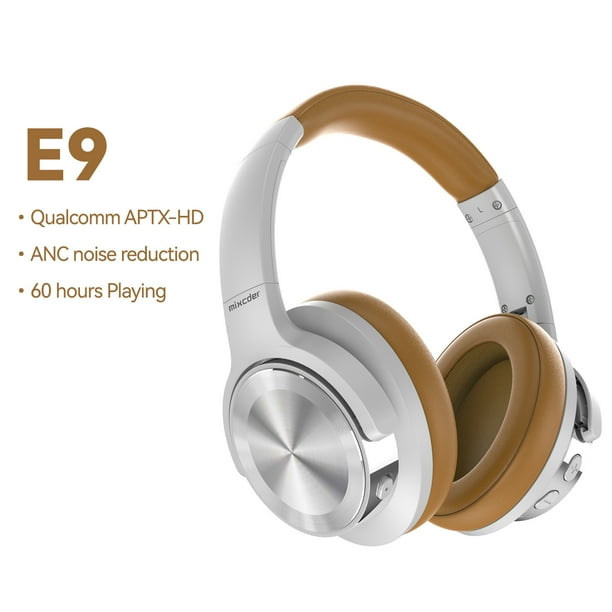 Mixcder E9 Noise Cancelling Headphones,Wireless Bluetooth over Ear