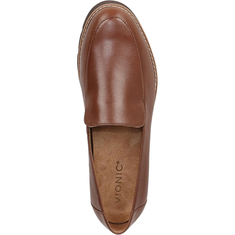 Vionic Women\'s Kensley Loafers in Brown Nappa Leather Size 7 Vionic Kensley Womens Loafers & Slip-Ons Brown Nappa Leather  main image 4