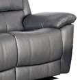 thumbnail image 4 of Larus Manual Loveseat-Dark Gray Leather Match-Pillow Top Arms-60 Inch, 4 of 6