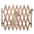 thumbnail image 2 of Retractable Wooden Fence Gate Sliding Door Guard Standing Divider for Patio Garden Outdoor Space, 2 of 6