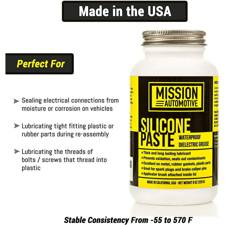 8 Oz Mission Automotive Dielectric Grease/Silicone Paste/Waterproof Marine  Grease