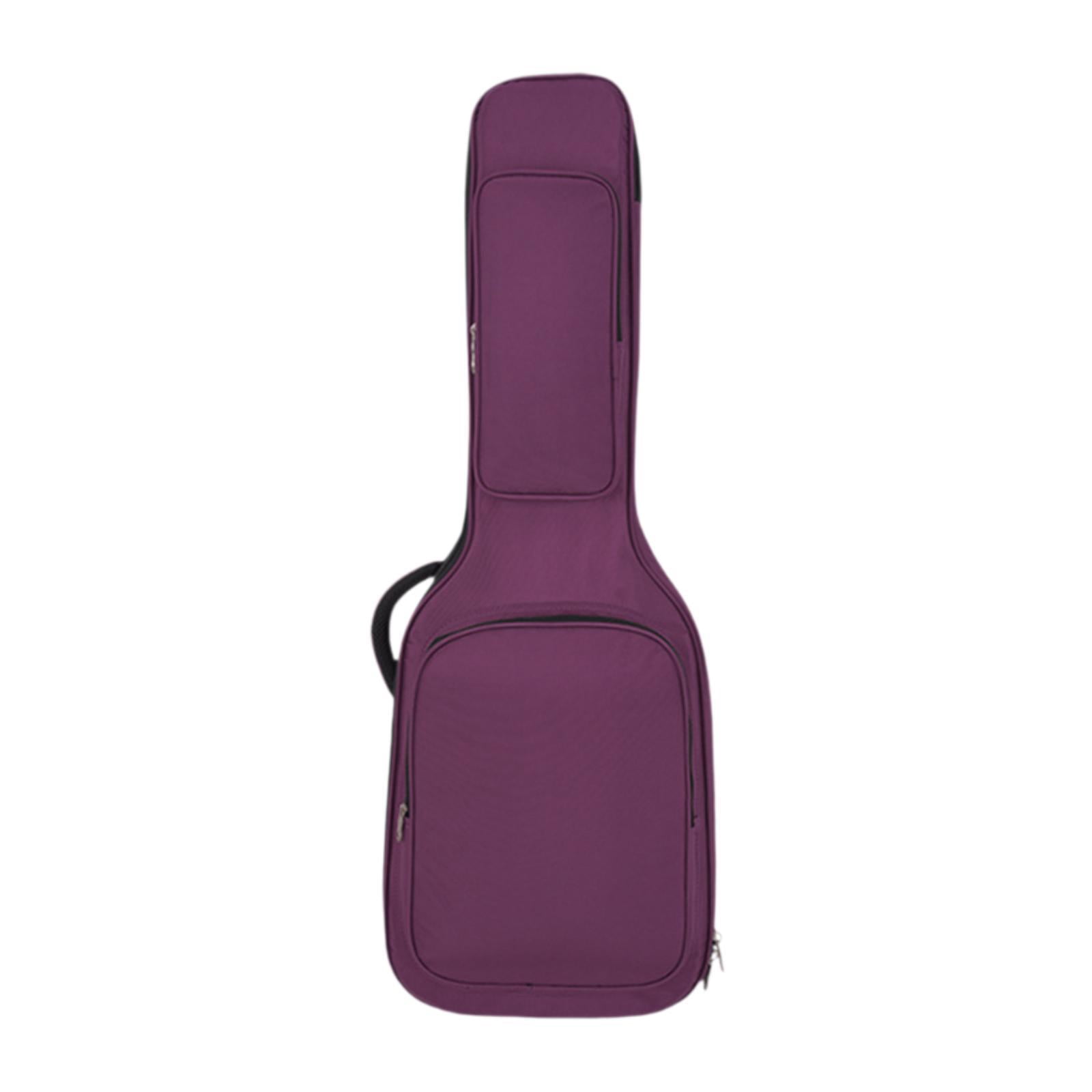 LeeQinersw Thickened Electric Guitar Bag, Acoustic Guitar Bag, Oxford Cloth Portable Guitar purple
