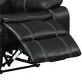 thumbnail image 6 of Bowery Hill Transitional Faux Leather Reclining Sofa in Black, 6 of 7