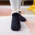 thumbnail image 2 of Weiweiguan 1 Pair Anti-slip Slipper Socks Winter Warm Floor Socks Plush Cozy Ladies Socks, 2 of 5