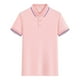 thumbnail image 5 of Mens Casual Manga Corta Botón Abajo Camisas de Color Sólido Botón Turndown Cuello Blusa Camisa, Poliéster, 5 of 5