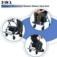 thumbnail image 2 of Yesurprise Rollator Walker for Seniors with Seat 3 in 1 Walker Wheelchair Combo Transport Wheelchair Medical Walker All Terrain for Adult with 6” Non-Slip Wheels, 2 of 8