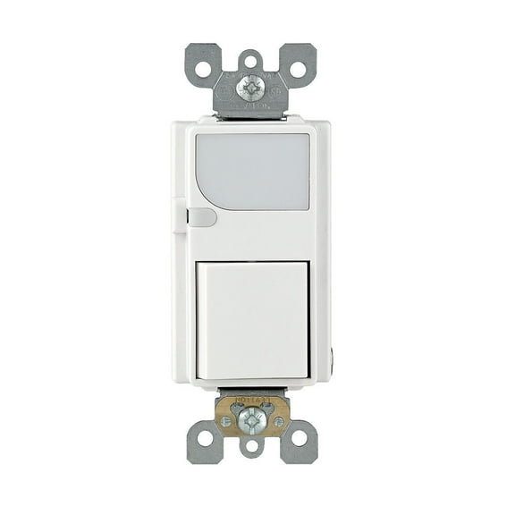 Leviton 606775 Leviton Decora Combo Switch-Led Guide Lt White 15A 120V