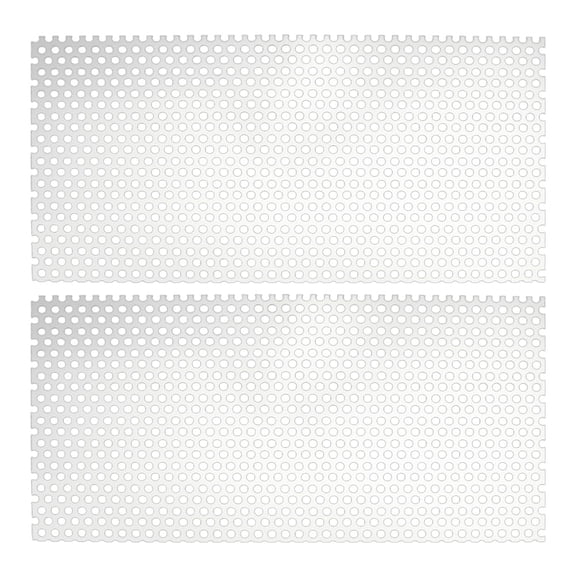 11.8x5.9 inch Perforated Metal Sheets 0.8mm Thick Aluminum Mesh Plate Punched Metal Mesh Round Hole Sheets for DIY handcrafting