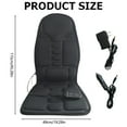 thumbnail image 3 of Homesteed Massage Seat Cushion with Heat, Back Massager Heated Seat Cover with Vibrating Massage Nodes, Soft Contoured Home Massage Chair for Relaxation, 3 of 8