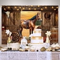 thumbnail image 2 of Tapiz para colgar en la pared con temática de vaqueros de Western Barn, 150 x 100 cm, 2 of 2