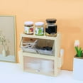 thumbnail image 1 of Tea Bag Storage Rack, Tea Bag Holder Wall Mounted Multipurpose Simple Design  for Snacks for Office Cream Yellow, 1 of 8