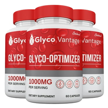 Glyco Vantage Glyco-Optimizer Capsules, Glyco Vantage Pills, Maximum Strength Supplement for Blood Support for Men and Women (3 Pack)