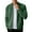 Green, variant on Men's Ribbed Stand Collar Knit Jacket Full Zip Textured Cardigan for Casual Office Wear White XXL