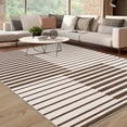 thumbnail image 2 of Area Rug for Living Room 5x7 Washable Geometric Rug Stripe Farmhouse Bohemian Non Slip Ultra Thin Soft Rug for Bedroom Brown, 2 of 5