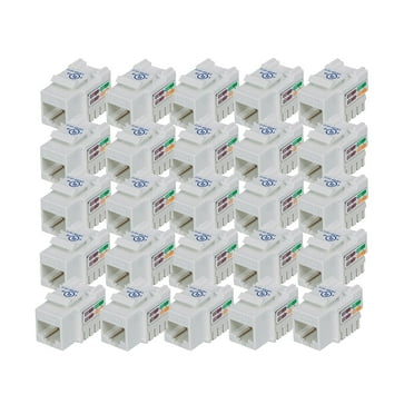 iMBAPrice (10-Pack Cat6 Rj45 Punch-Down Keystone Jack In