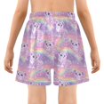 thumbnail image 5 of joogoo Cute Leopards Rainbow Boys Swim Trunks Beach Swimsuit Shorts Boxer 4T, 5 of 8
