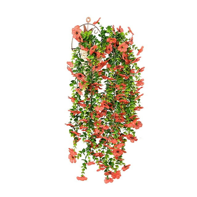 Simulated Orchid Wall Hanging Decorative Wall Ceiling Yugali Hanging Rattan Camellia Chlorophytum Comosum