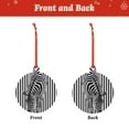 thumbnail image 2 of Kdxio Optical Zebra Illusion Christmas Tree Ornaments, 2024 New Christmas Pendant Decor, Tree Hanging for Exchange Holiday Party New Year-Round Shape, 2 of 7
