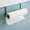 Black, variant on Over the Cabinet Paper Towel Holder - Stainless Steel Kitchen Paper Towel Rack, Cabinet Door Mount for Standard and Large Rolls, Space Saving Organizer, Black