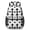 Geometric Diamond White, variant on Geometric Diamond White Pattern 17" School Backpacks for Teens,Waterproof Oxford Fabric,S-Shape Padded Straps for School,Travel,Hiking,Camping