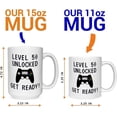 thumbnail image 3 of 50th Birthday Gift, 50th Birthday Mug, Funny 50th Gifts For Gamer, Him, Men, Husband, Dad, Brother, Fifty, 50, Happy 50th Gaming Birthday, Ceramic Novelty Coffee Mugs 11oz, 15oz Mug, Tea, 3 of 3