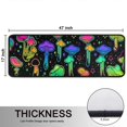 thumbnail image 5 of Kitchen Rugs Sets Of 2,Colorful Mushroom Star Black Pattern Anti Fatigue Kitchen Mat Rugs Non Slip Washable,Decorative Kitchen Floor Mats for Kitchen,Sink,Laundry,17"x47"+17"x47", 5 of 5