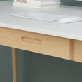 thumbnail image 7 of MONSLIPA Writing Study Table with 2 Drawers, Cumputer Desk for Home Office, White, 39.4"*21.7", 7 of 7