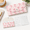 Pink Ribbon Bows, variant on Pink Ribbon Bows PU Leather Envelope Wallet with 4 Dividers and Budget Stickers