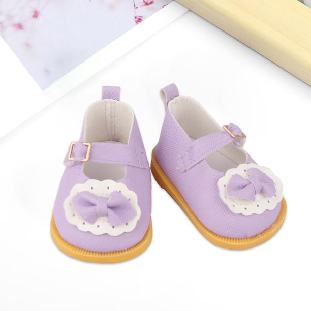 Accesorios para de material cuero para , Accesorios para de para Navidad, de Cumpleaños, año de nuevo para Niños , púrpura CUTICAT Zapatos de muñeca