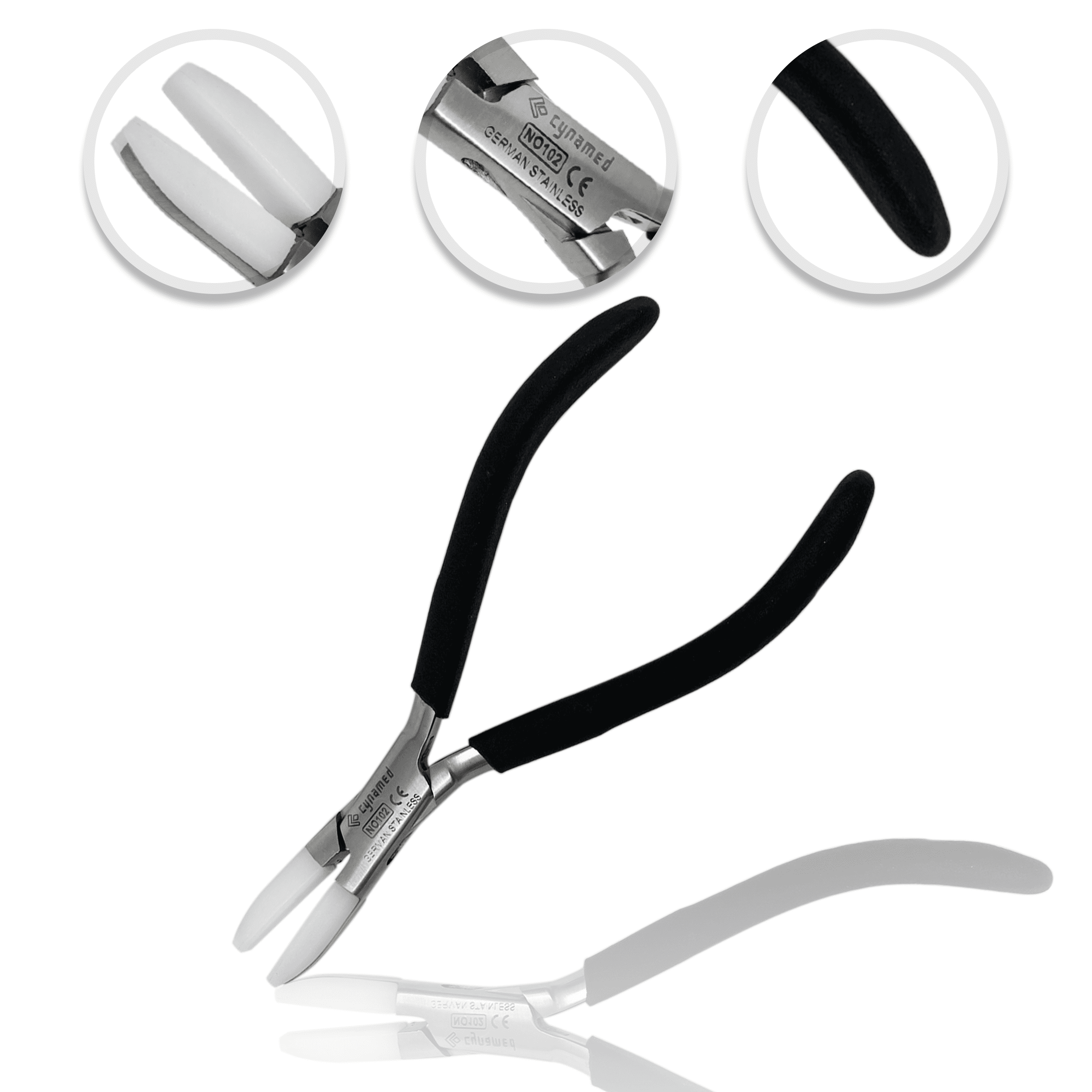 Cynamed Premium Round/Tapered Optical Pliers Looping, Chain, Guild, Temple Adjusting Optician