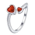 thumbnail image 3 of SeekLGT Twelve Birthstones Rotating Rhinestone Ring Adjustable Minimalist Crystal Jewelry Birthday Gift for Women and Loved Ones, 3 of 4