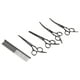 thumbnail image 4 of Kit de 7 tijeras para el cuidado de mascotas, tijeras de peluquería para perros y gatos, herramientas de corte y entresacado., 4 of 14