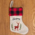 thumbnail image 3 of Christmas Stocking Small Classic 3PCS Xmas Hanging Sock Holiday Hanging Stocking, 3 of 10