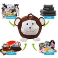 thumbnail image 2 of veasfak Enfants Tout-Petits Housses en Forme d'Animaux Rangement pour Peluches, Monkey, 2 of 9