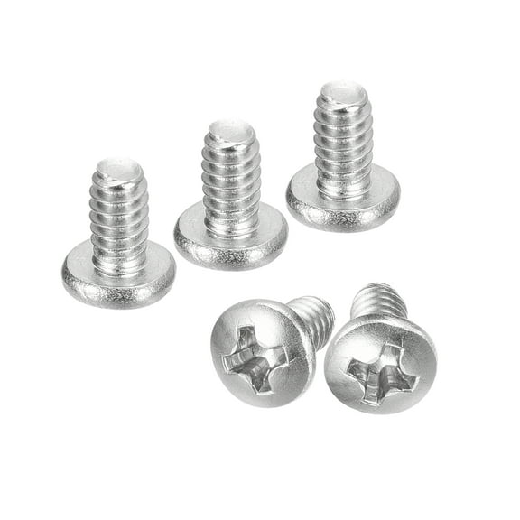 #6-32x1/4" Pan Head Machine Screws, 304 Stainless Steel Screw, Pack of 50