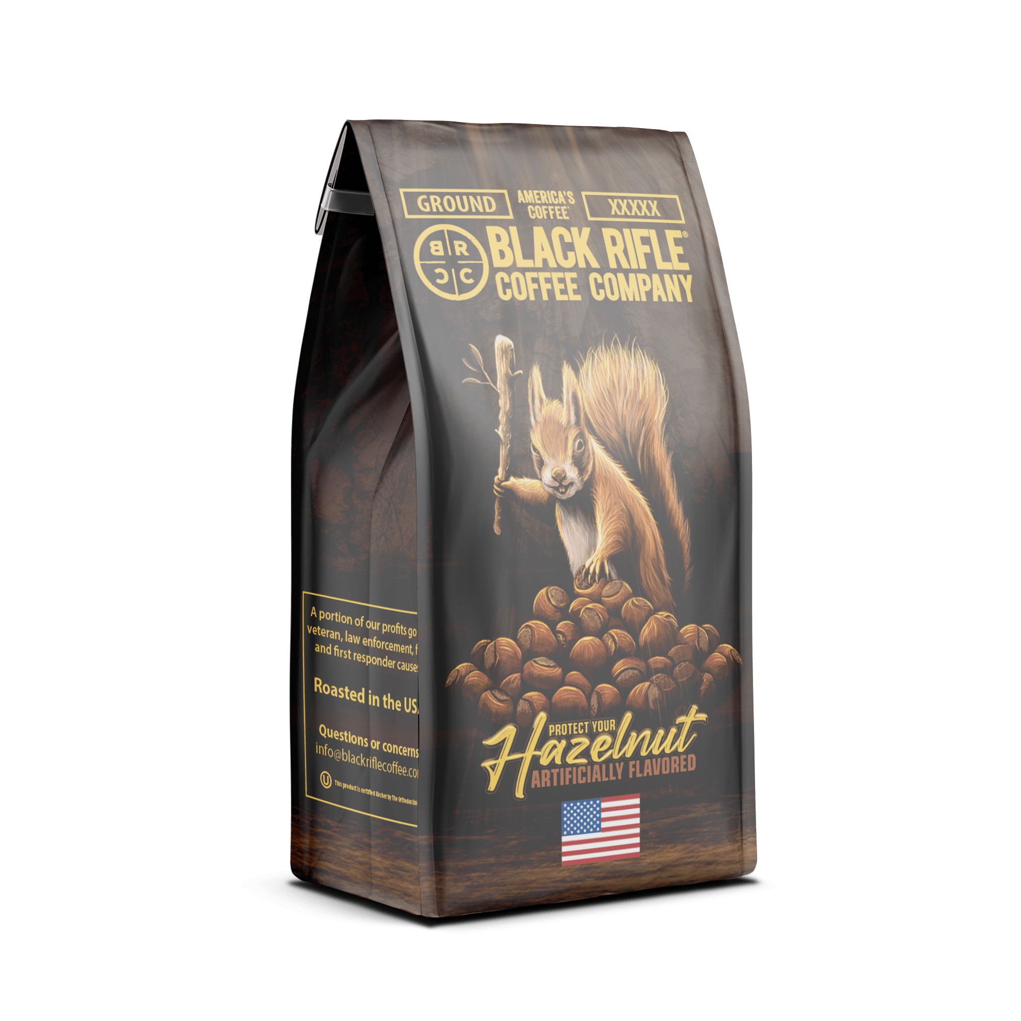 Black Rifle Coffee Hazelnut, Medium Roast, Ground Coffee, 11oz