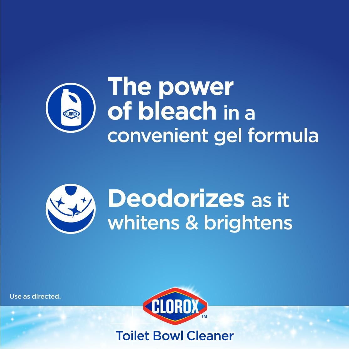 Clorox® Disinfecting Toilet Bowl Cleaner with Bleach, Fresh Scent, 709 mL