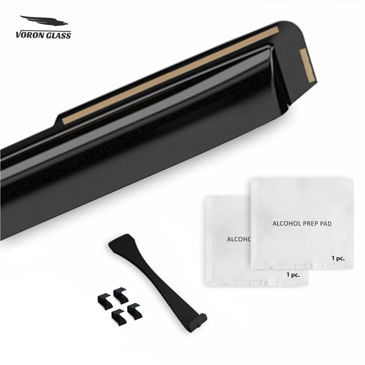 Voron Glass In-Channel Extra Durable Rain Guards for Ford Escape 2020-2026, Window Deflectors, Vent Window Visors, 4 Pieces - 200439