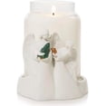thumbnail image 2 of Yankee Candle White Christmas Large Classic Jar Candle with a White Angels Porcelain Holiday Large Jar Candle Holder 2pc Set, 2 of 4