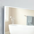 thumbnail image 4 of Eviva Sax 30" Brushed Metal Frame Bathroom Wall Mirror, 4 of 4
