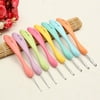 8pcs 8 colors Colorful Plastic Handle Aluminum Crochet Hook Knitting Needles SPECIAL TODAY !